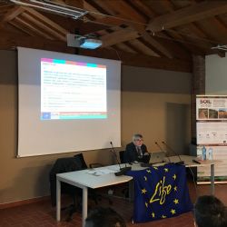 El Profesor Stefano Poni (Coordinador del Proyecto) explica los objetivos de Soil4Wine
